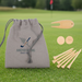 Custom Logo Bamboo Golf Tee Set with Recycled Pouch - Tournamentshowroom.com