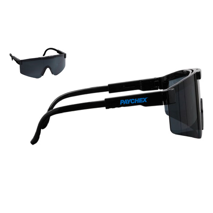 Custom Logo August Sustainable Blade-Style Athletic Sunglasses - Tournamentshowroom.com