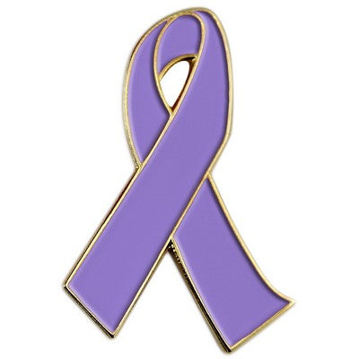 Custom Imprint Awareness Ribbon Lapel Pin