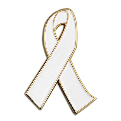 Custom Imprint Awareness Ribbon Lapel Pin