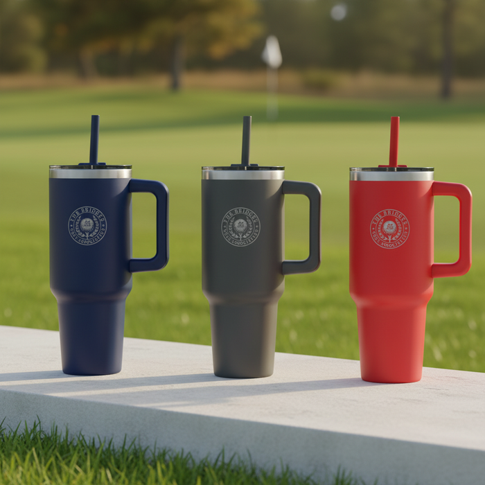 Golf PINNACLE RECYCLED TRAVEL TUMBLER WITH STRAW 40OZ - Tournamentshowroom.com