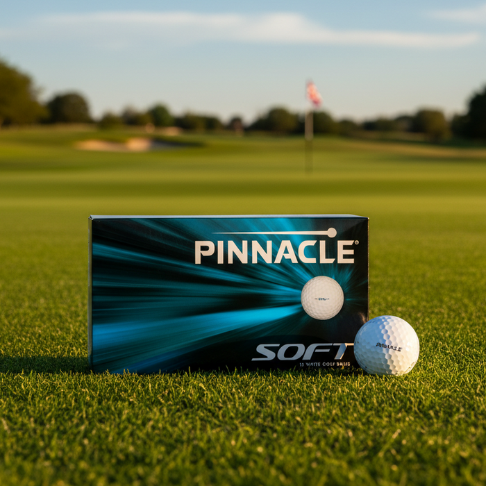 Custom Logo Pinnacle Soft Golf Ball (15-Ball Pack) - Tournamentshowroom.com