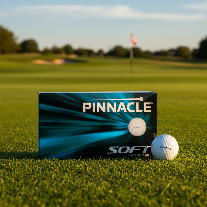 Custom Logo Pinnacle Soft Golf Ball (15-Ball Pack) - Tournamentshowroom.com