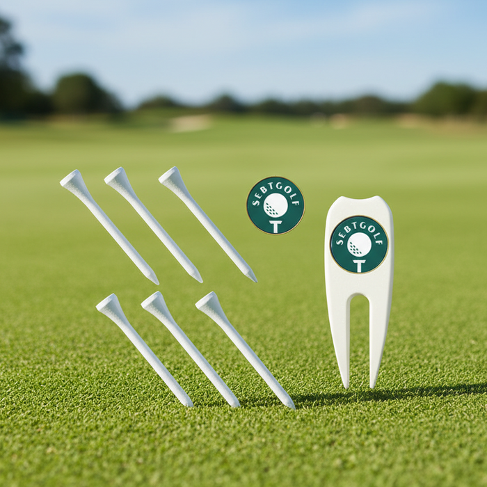 Custom Logo Golf Plastic Pack Bundle with Tees & Ball Markers