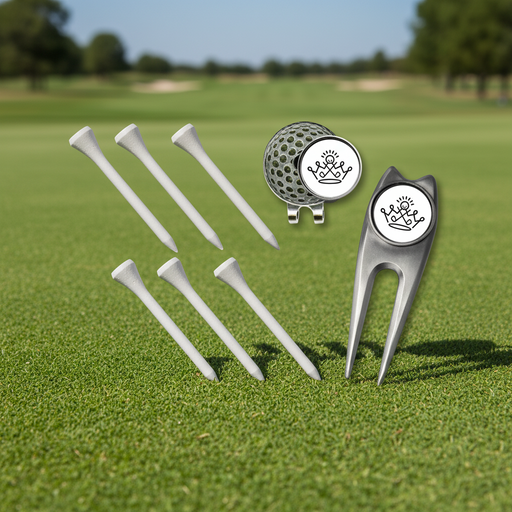 Custom Logo Golf Quick Pack with Divot Tool & Hat Clip - Tournamentshowroom.com