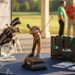 Custom Logo Bronze Engraved Golf Award Statue with Black Base - Tournamentshowroom.com
