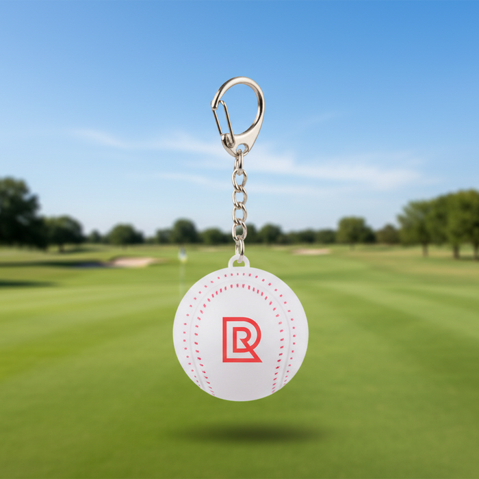 Custom Logo Baseball Keychain Lip Balm with SPF15 - Tournamentshowroom.com