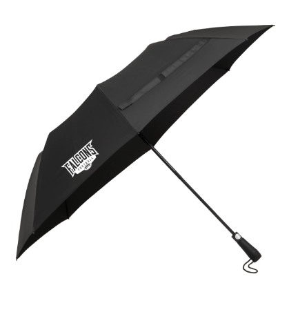 Custom logo - 58" Recycled Auto-Open Folding Golf Umbrella - Tournamentshowroom.com