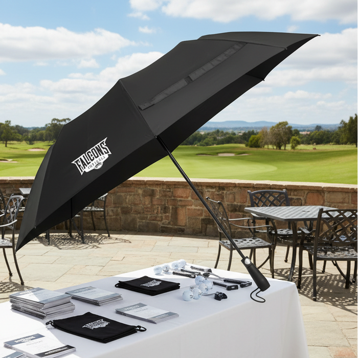 Custom Logo 58" Recycled Golf Umbrella with Auto Open