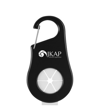 Custom Logo - Towel & Water Bottle Holder Carabiner - Tournamentshowroom.com