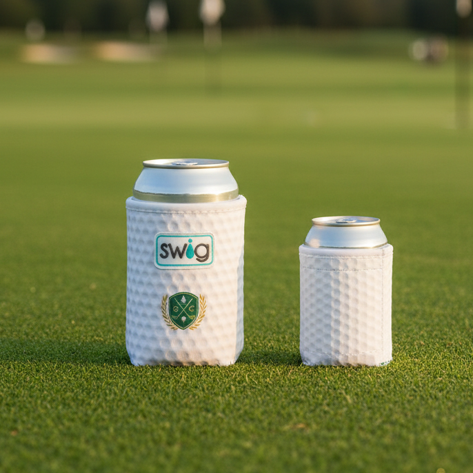 Custom Logo 12 Oz Swig Life Golf Ball Insulated Can Coolie