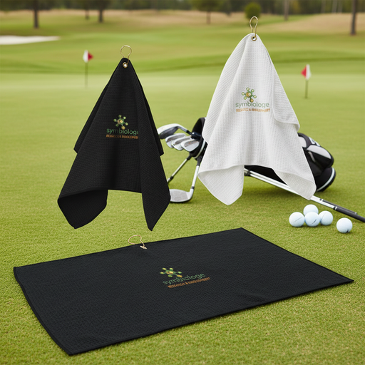Custom Logo - Golf Waffle Towel - Tournamentshowroom.com