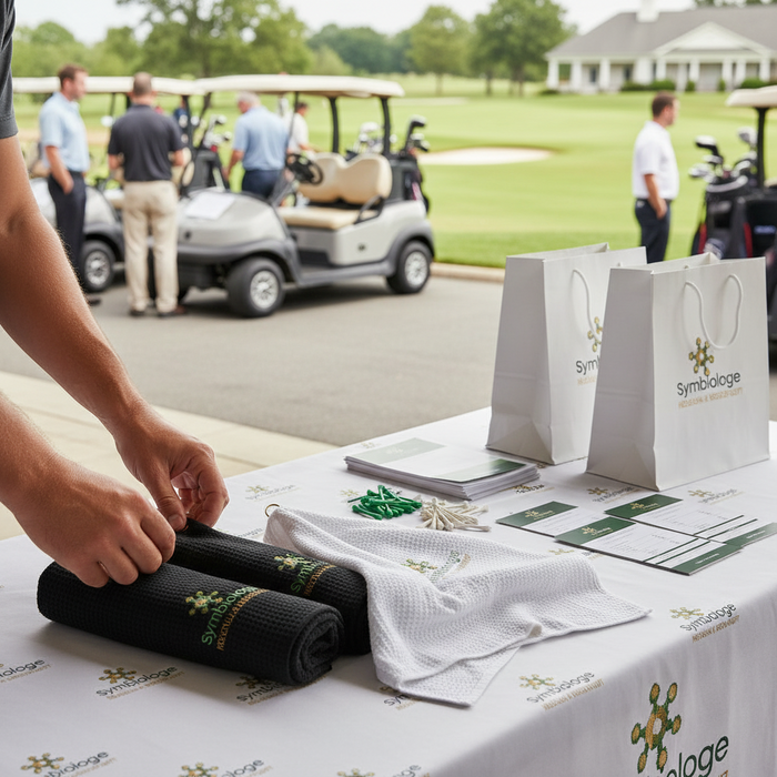 Custom Logo Waffle Golf Towel