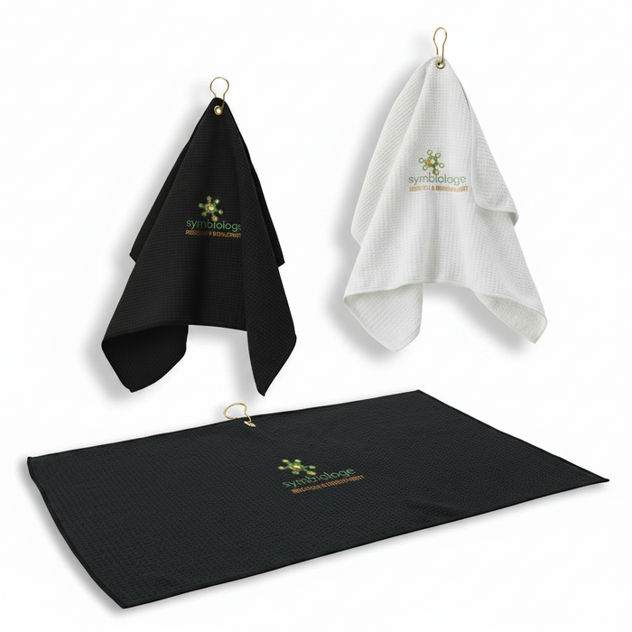 Custom Logo Waffle Golf Towel