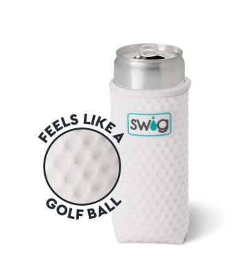 Custom Logo - 12 Oz. Swig Life™ Golf Ball Slim Can Coolie - Tournamentshowroom.com