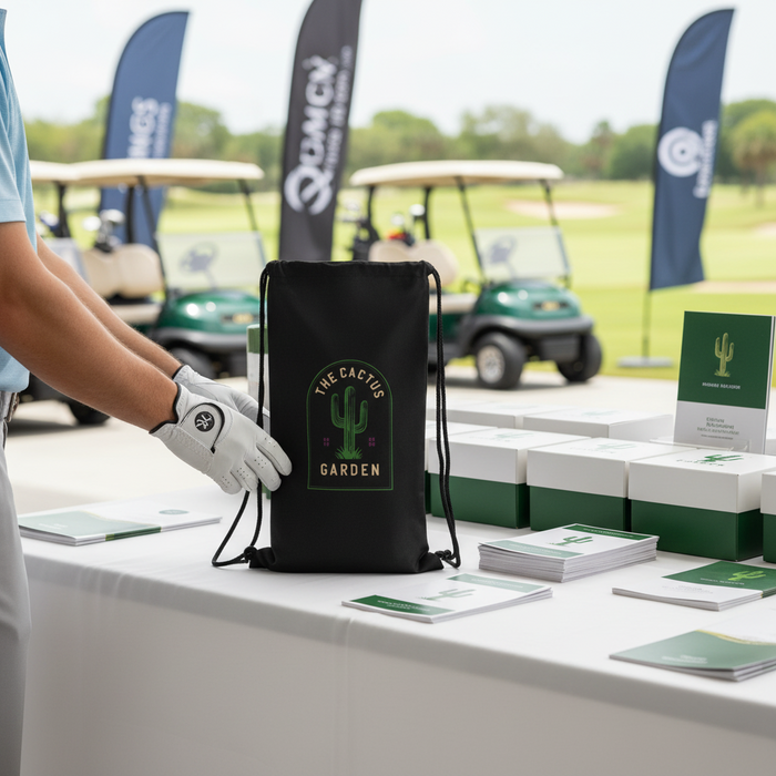Custom Logo 100 Percent Polyester Drawstring Pouch