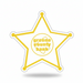 Custom Logo Star Shaped Name Badge - Tournamentshowroom.com