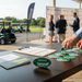 Custom Logo Oval Vinyl Name Badge with Personalized Logo - Tournamentshowroom.com