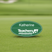 Custom Logo Oval Vinyl Name Badge with Personalized Logo - Tournamentshowroom.com