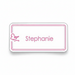 Custom Logo Mini Slim Name Badge – Digital Printed Styrene - Tournamentshowroom.com