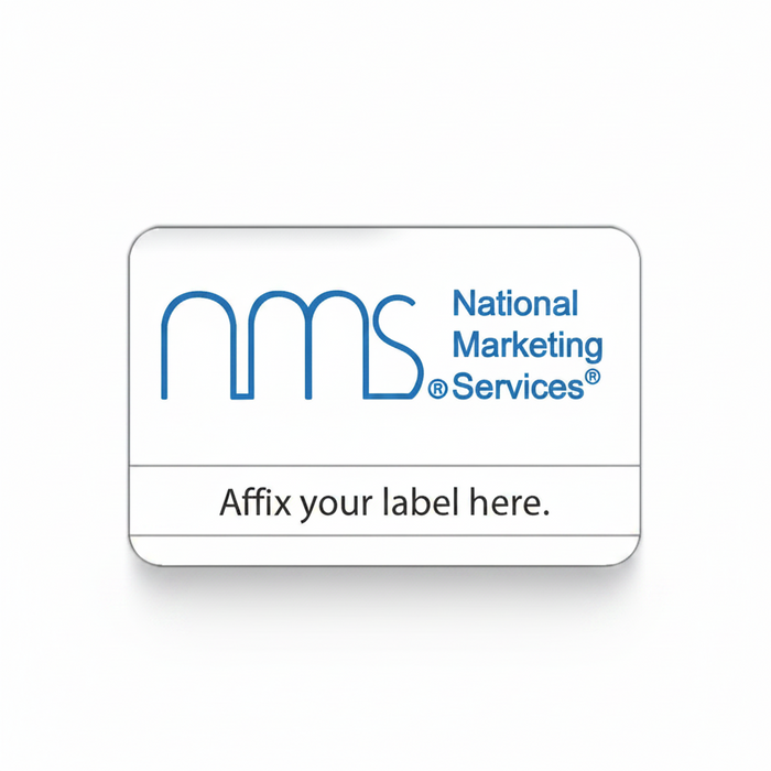 Custom Logo Mini Name Badge – Screen Printed Styrene - Tournamentshowroom.com