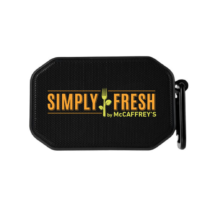 Custom Logo Mini Compact Magnet Speaker with Carabiner - Tournamentshowroom.com
