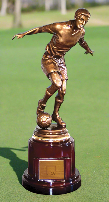 Custom Logo 17" Soccer Action Figure Trophy
