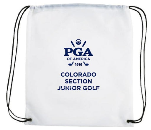 Custom Logo Oriole Polyester Drawstring Bag - Tournamentshowroom.com