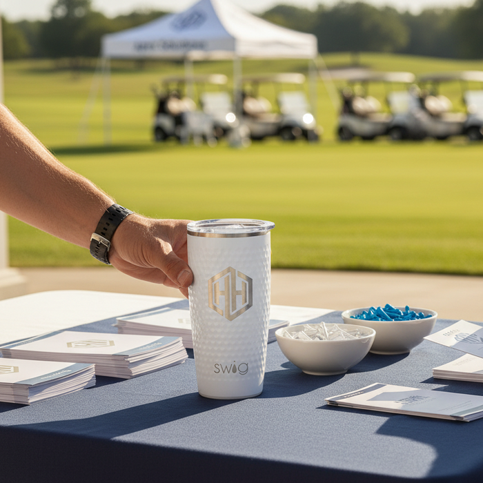 Custom Logo 22oz Stainless Steel Swig Life Tumbler - Tournamentshowroom.com