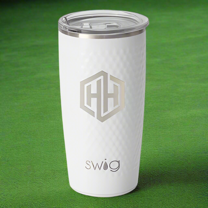 GOLF BALL SKIN SWIG LIFE STAINLESS STEEL TUMBLER 22oz - Tournamentshowroom.com