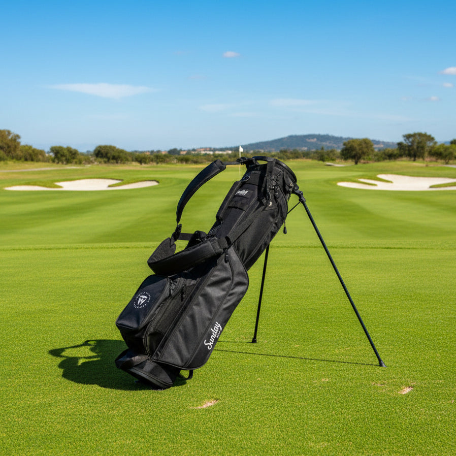 Custom Logo Sunday Golf® Loma XL Lightweight Stand & Carry Golf Bag - Tournamentshowroom.com