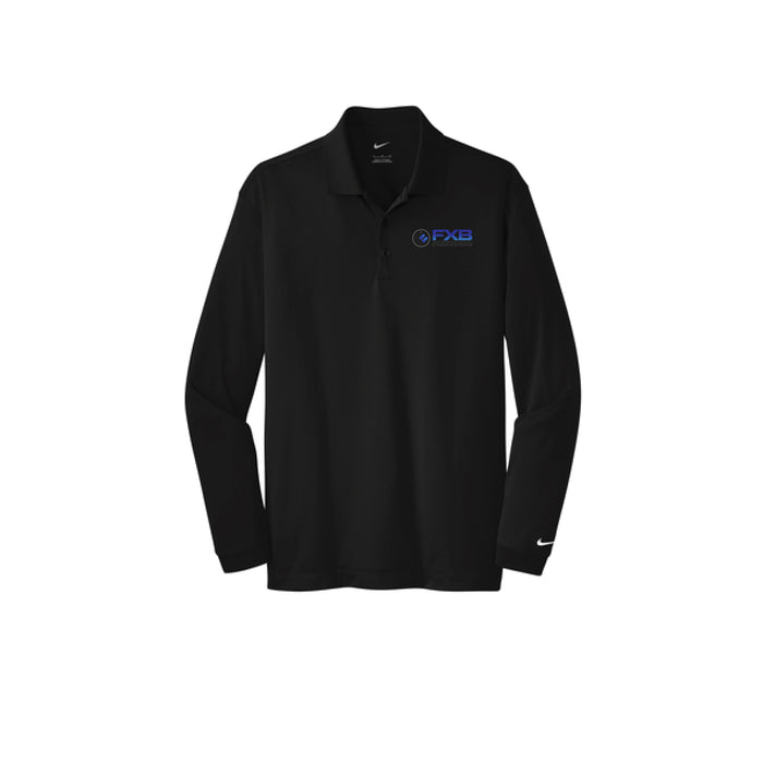 Custom Logo Embroidered  Nike Golf Long Sleeve Dri-FIT Stretch Tech Polo