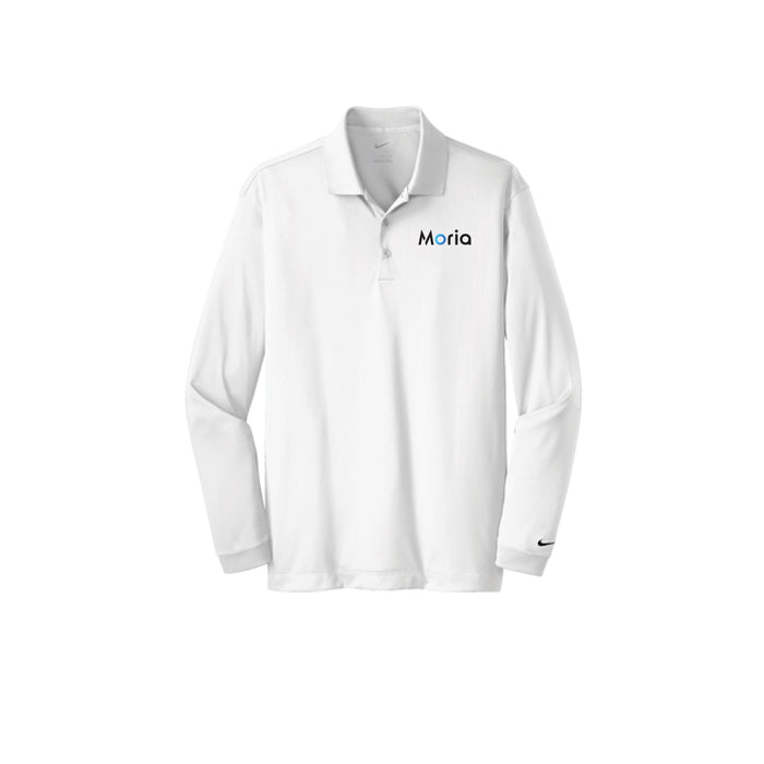 Custom Logo Embroidered  Nike Golf Long Sleeve Dri-FIT Stretch Tech Polo