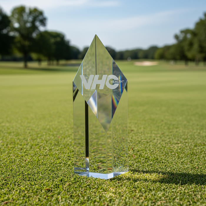 Custom Logo Super Diamond Tower Crystal Award - Tournamentshowroom.com