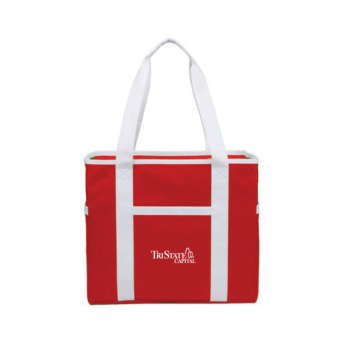 Custom Logo Varsity Club Everyday Tote Bag - Tournamentshowroom.com