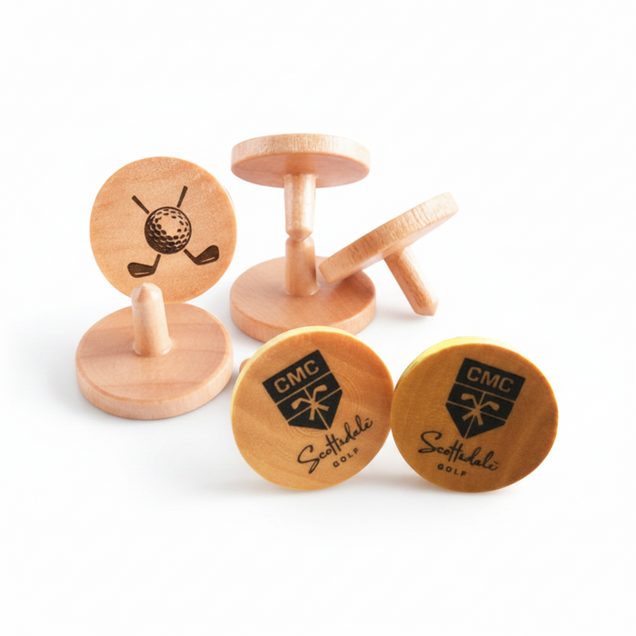 Wooden Golf Ball Markers
