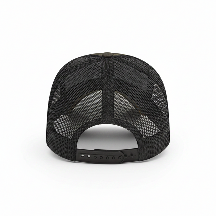 Custom Golf Camo Trucker Mesh Back Cap-Tournamentshowroom.com