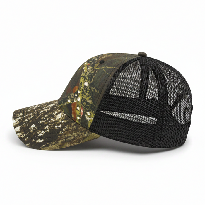 Custom Golf Camo Trucker Mesh Back Cap-Tournamentshowroom.com