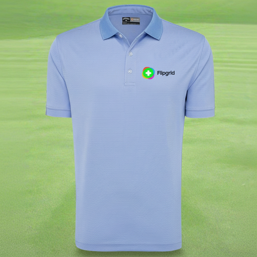 Custom Logo Embroidered Callaway Men's Ottoman Polo Shirt - Tournamentshowroom.com