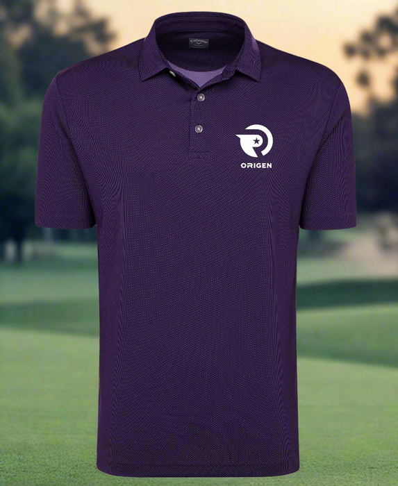 Custom Logo Embroidered Callaway Men's Birdseye Polo Shirt