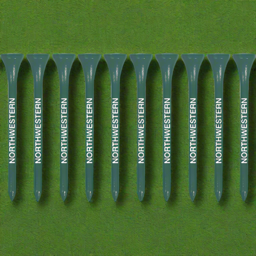 Custom Logo 10 Pack Professional Golf Tees with printed logo for golf tournament giveaways.
