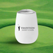 Custom Logo 10 oz vacuum insulated golf cup with press-on lid for golf tournament giveaways and corporate events.