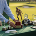 Custom Logo 14-inch Action Award Trophy for golf tournament winner recognition