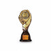 Branded golf tournament trophy for sponsor recognition and championship awards