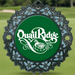 Custom Logo Candy Cane Wreath Golf Ornament in antique nickel for holiday golf tournaments and corporate gifts.