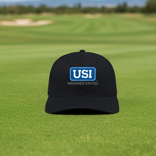 Custom Logo Cap America perforated performance snapback cap for golf tournaments and promotional giveaways.