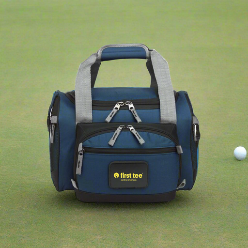 Custom Logo Convertible 12-Can Golf Duffel Bag Cooler with removable insulated liner and custom branding.