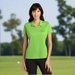 Custom Logo Embroidered Nike Ladies Dri-FIT Micro Pique Polo with company logo for golf tournaments and corporate apparel.