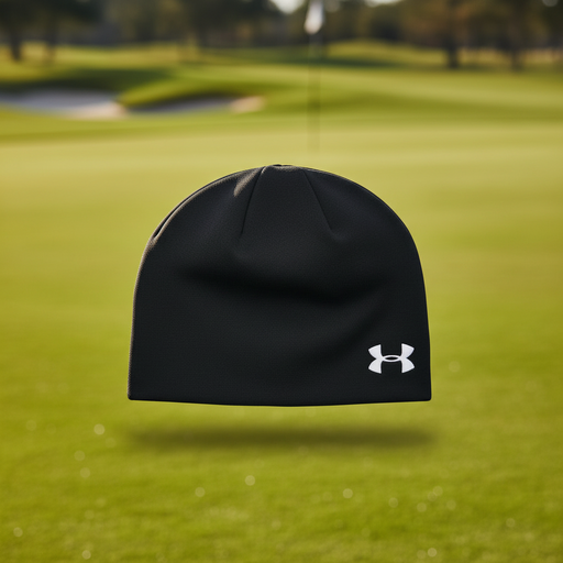 Custom Logo Embroidered Under Armour Storm Elements Beanie with company logo for golf tournaments and corporate apparel.