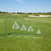 Custom Logo Engraved Chronicle X-Small Jade Glass Award with beveled edges for golf tournament awards and corporate recognition.